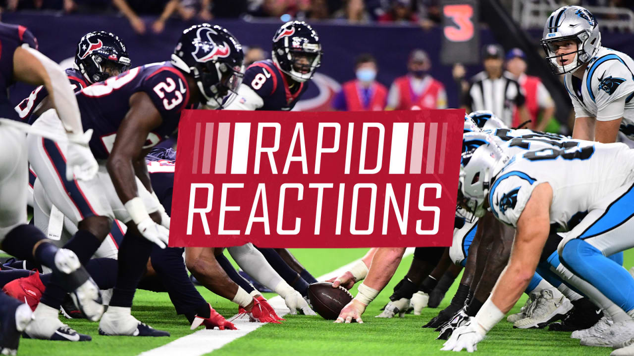 Carolina Panthers 24-9 Houston Texans: Christian McCaffrey exits Panthers  win with hamstring injury, NFL News