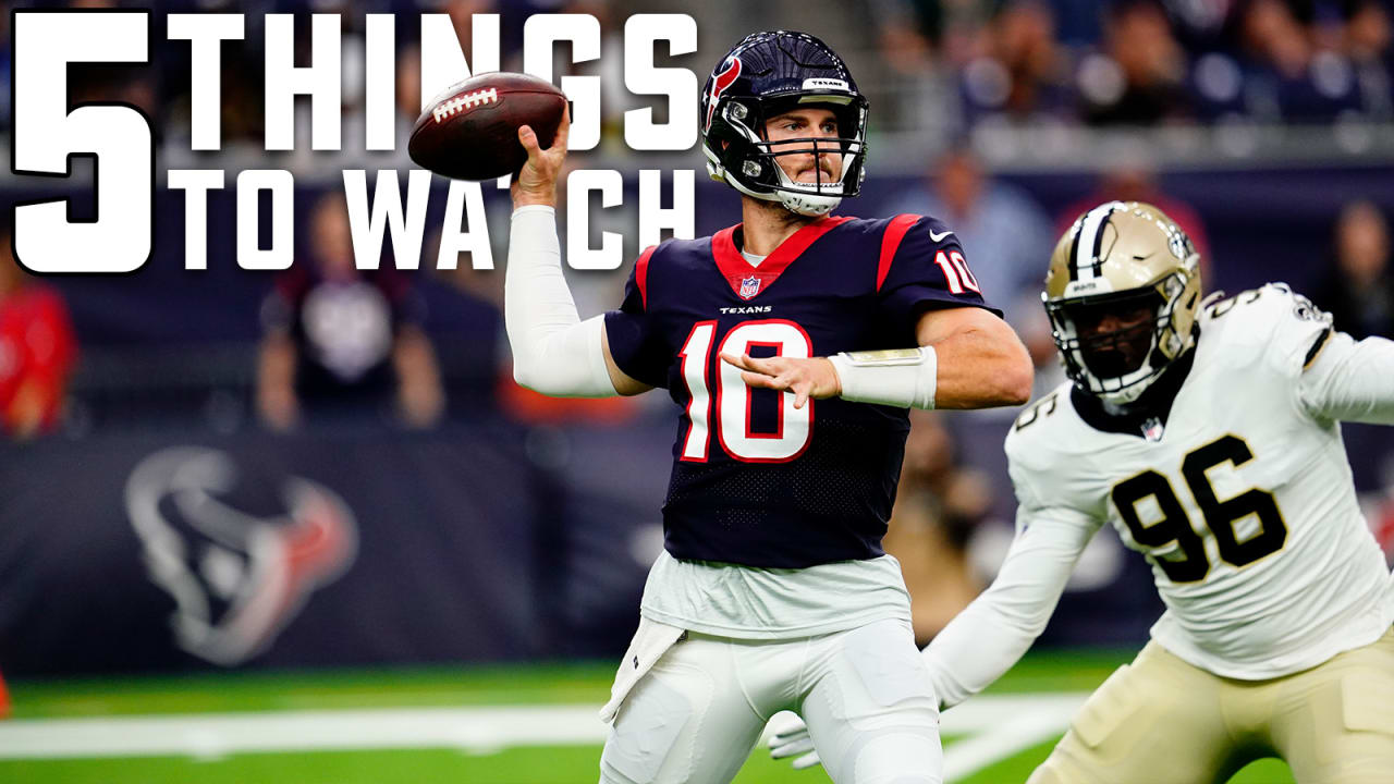 Here are five things to watch when the Texans face the Rams in Game 2 on  Friday night.