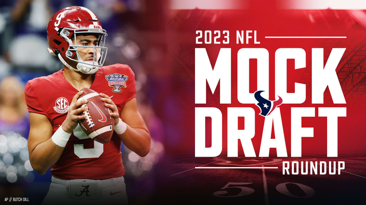 If the experts are correct, the Houston Texans will select Alabama  quarterback Bryce Young second overall in the 2023 NFL Draft.