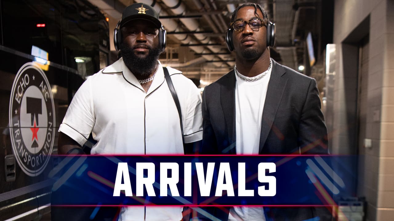 | Texans arrive for Dallas Cowboys matchup