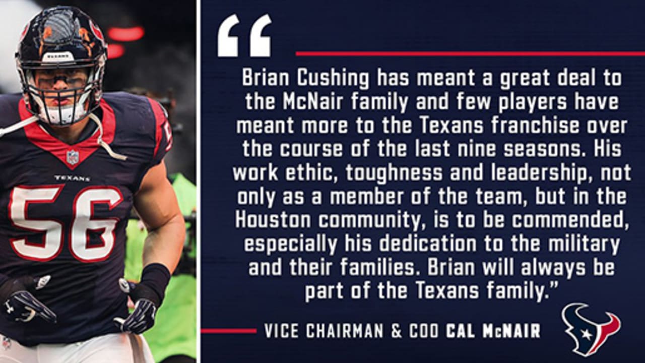 Texans to release LB Brian Cushing