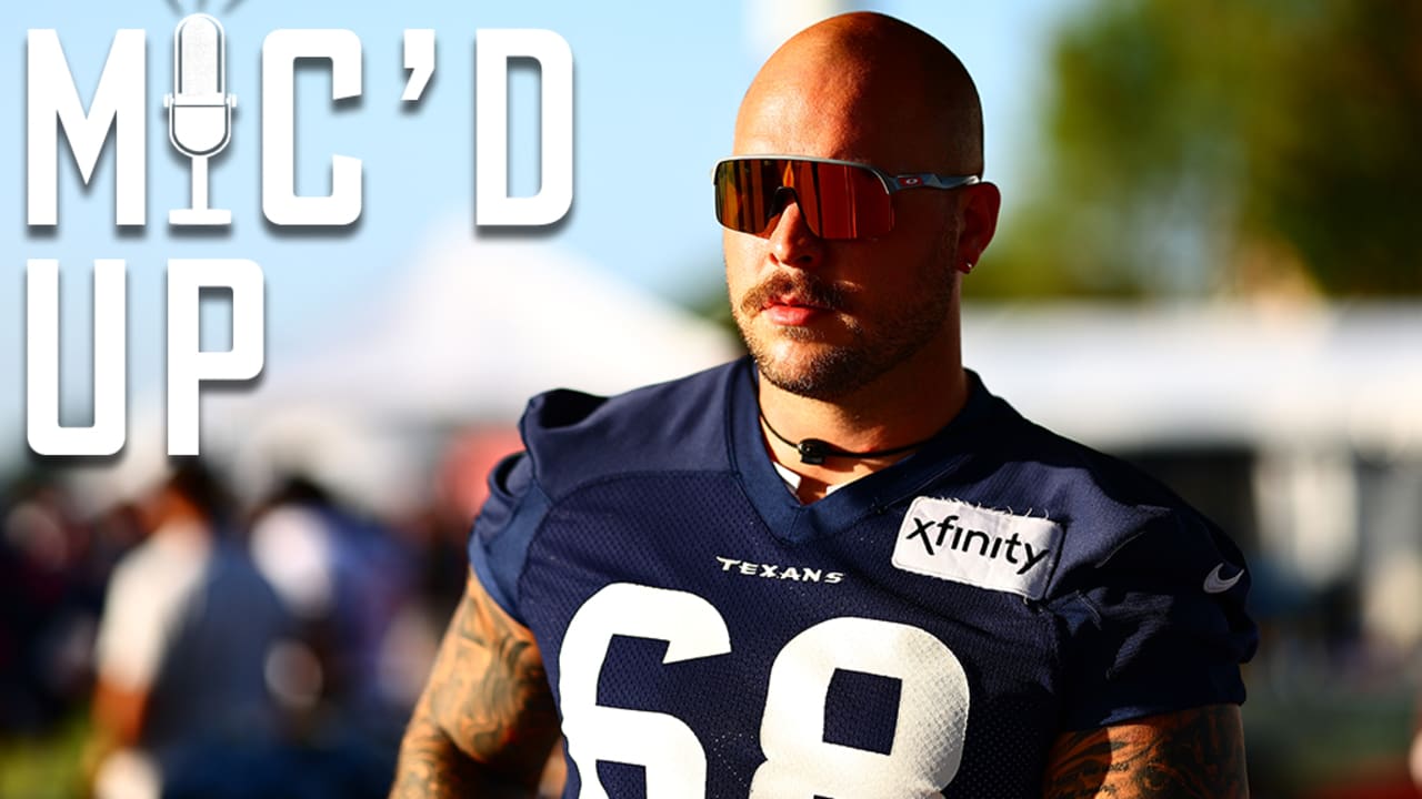 O-Line Book Club?  Justin Britt Mic'd Up at Texans Camp 