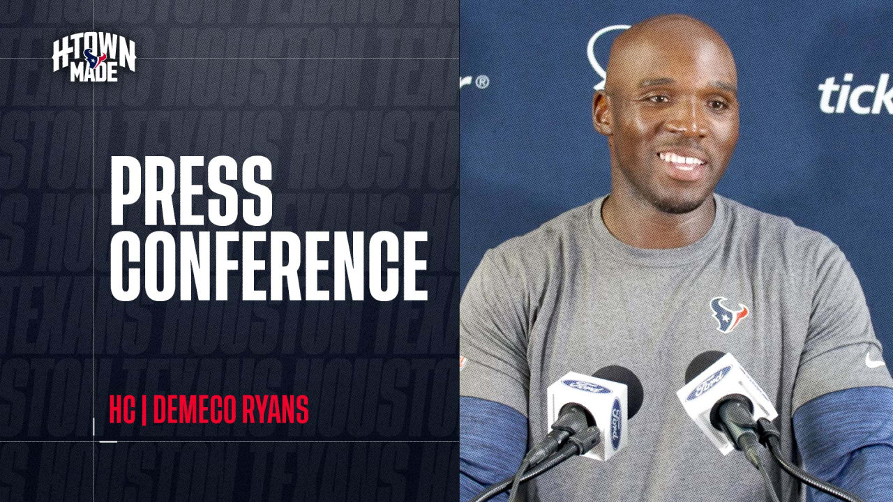 Houston Texans head coach DeMeco Ryans breaks down Texans rookie