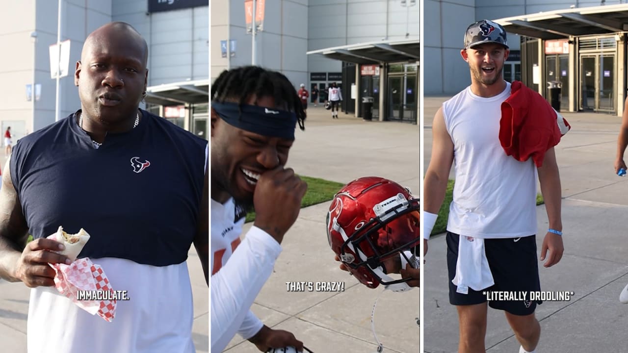 Texans Report: Battle Red helmets make their debut