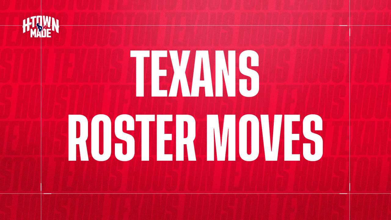 Texans Make Four Roster Moves For Week 3