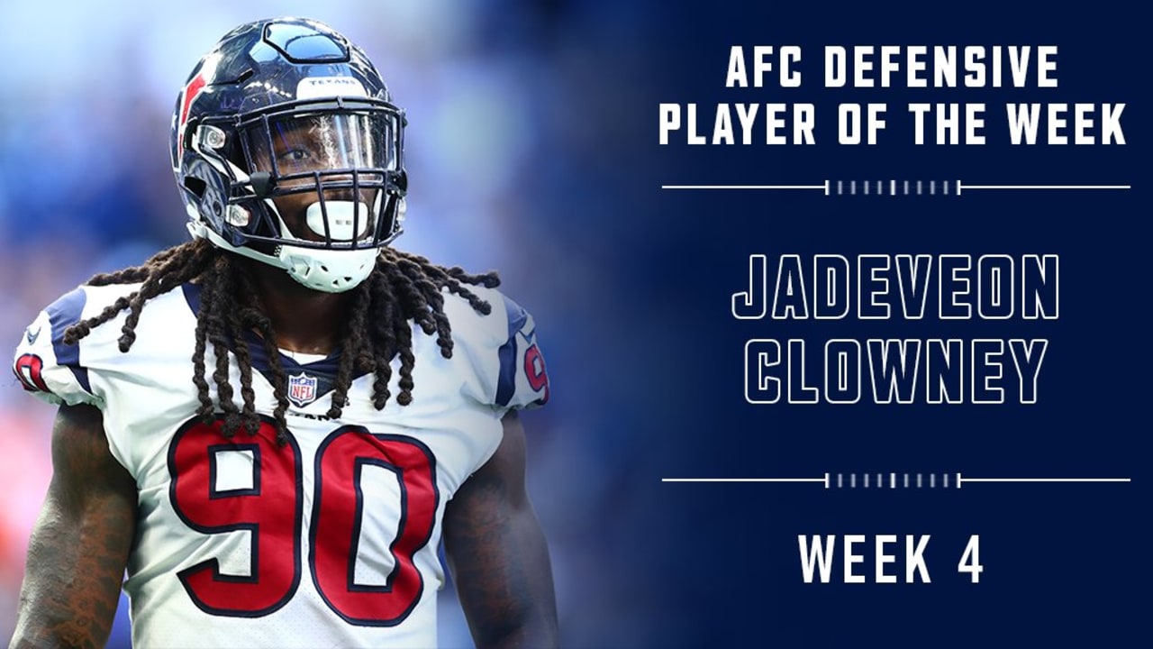 Jadeveon Clowney named AFC Defensive Player of the Week