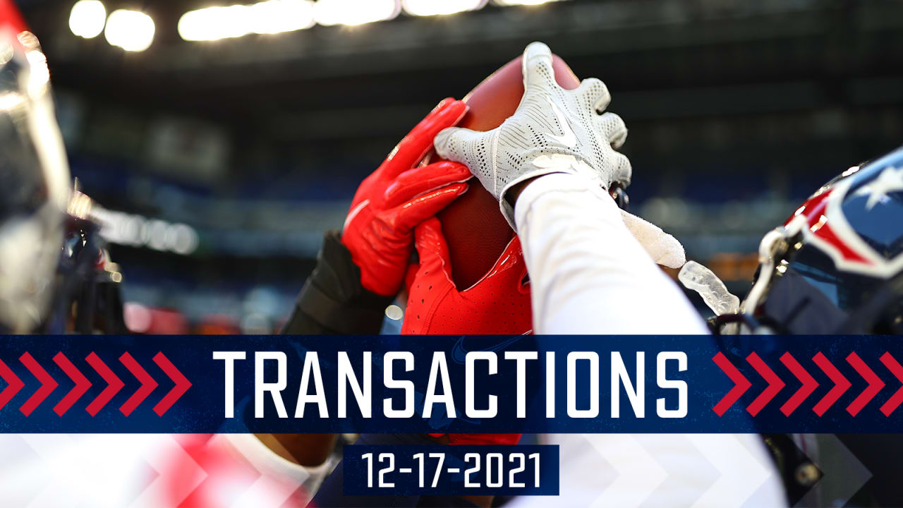 The Houston Texans made roster moves.