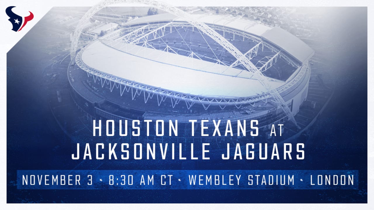 Wembley Stadium, London, UK. 3rd Nov, 2019. National Football League,  Houston Texans versus Jacksonville Jaguars; A