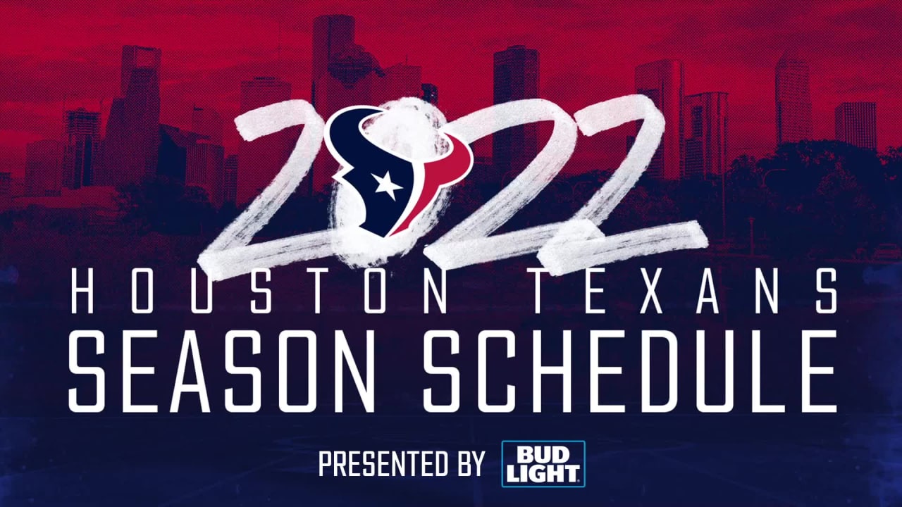 Houston Texans 2022 schedule release