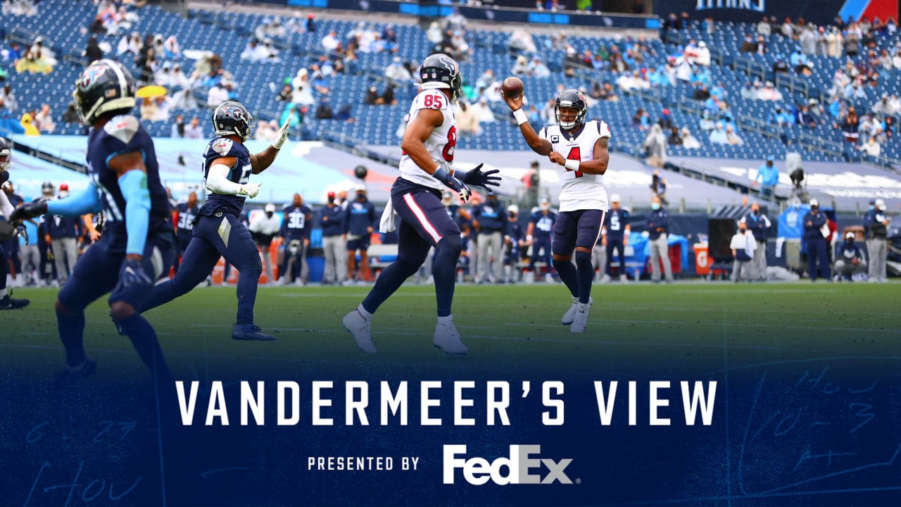 Marc Vandermeer breaks down the Houston Texans Week 16 win in Nashville  against the Titans.