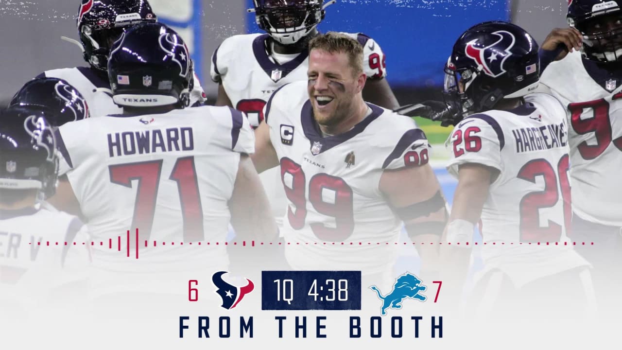 J.J. Watt Pick Six vs. Lions