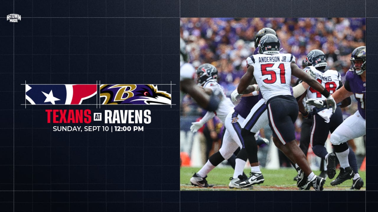 How to watch the Texans vs Ravens on Sunday Sept 10