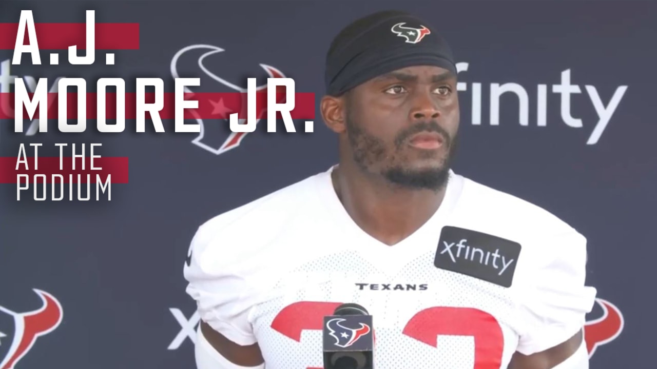 DB A.J. Moore Jr. Training Camp Press Conference (7282021)