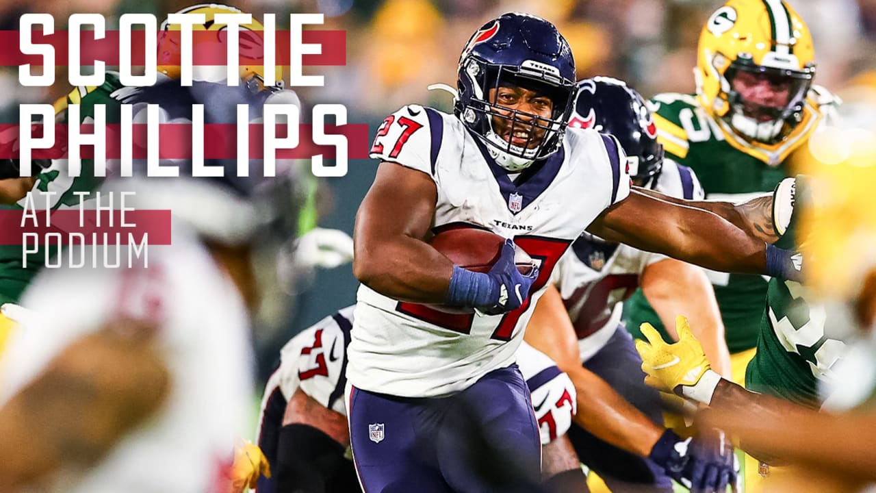 RB Scottie Phillips Texans Packers 8 14 2022 RB Scottie Phillips Texans Packers 8 14 2022
