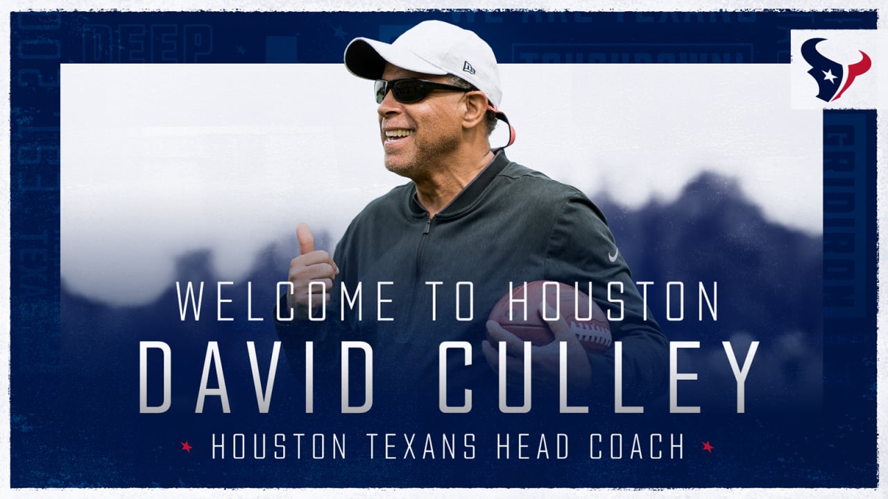 The Houston Texans announce David Culley as the franchise’s fourth head coach.