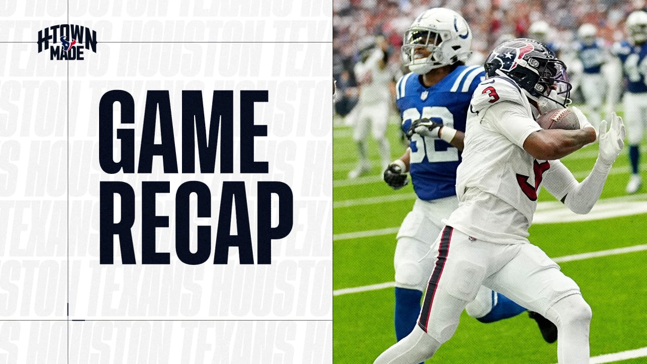 Game Recap: Texans fall 31-20 in home opener vs. Colts