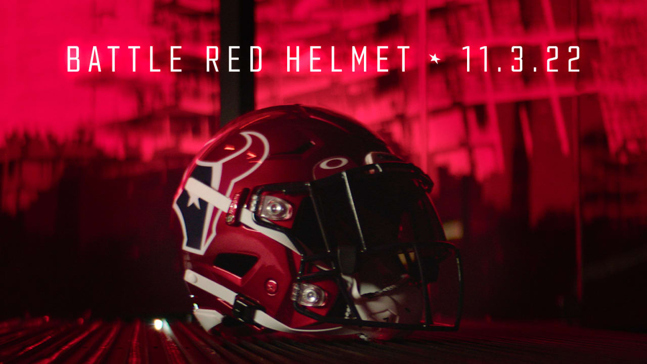 PHOTOS: Texans wear new Battle Red helmets during training camp