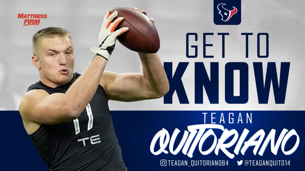 Houston Texans select tight end Teagan Quitoriano in Round 5 of 2022 NFL  Draft with No. 170 overall pick