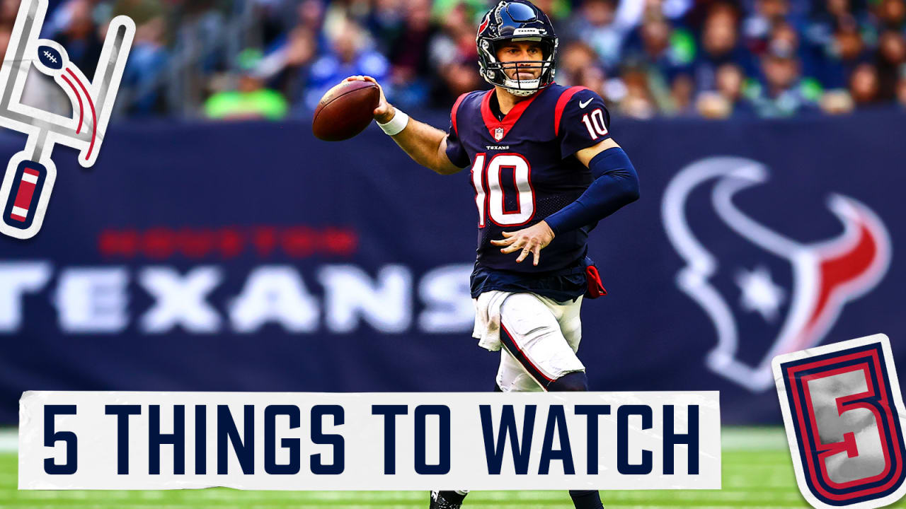 Here are five things to watch when the Texans host the Chargers on