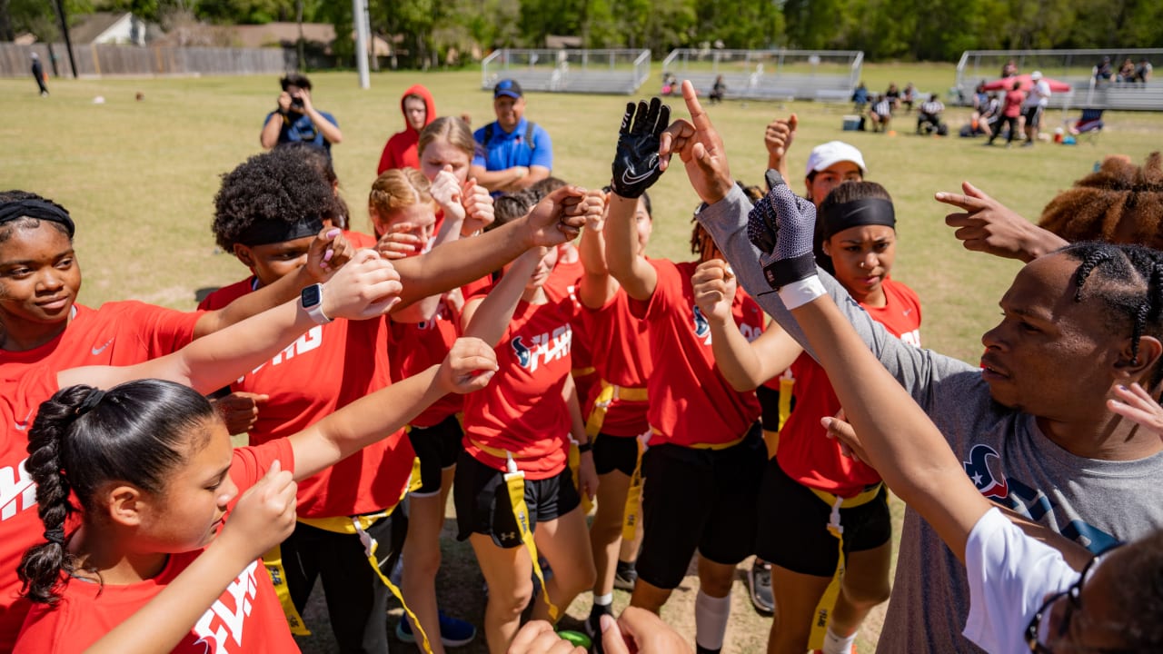 The Houston Texans announced the launch of a Girls FLAG Football