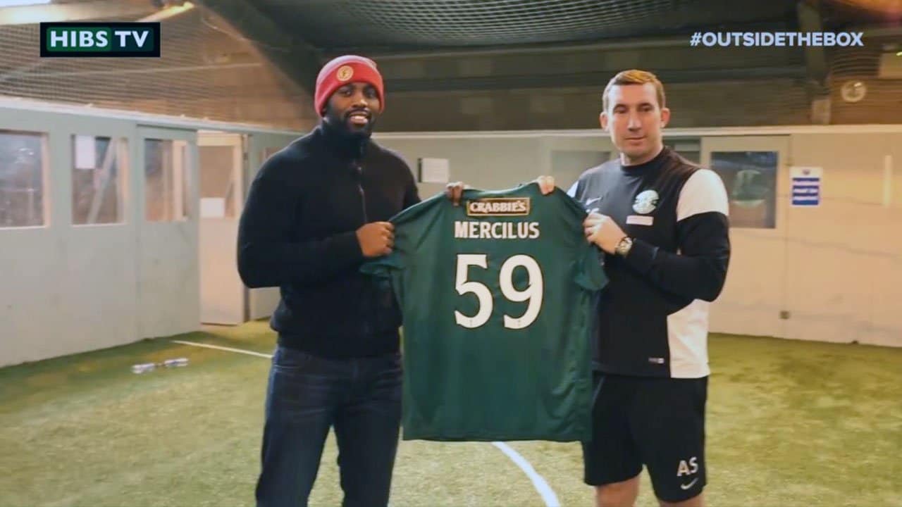 Mercilus visits Scottish football club