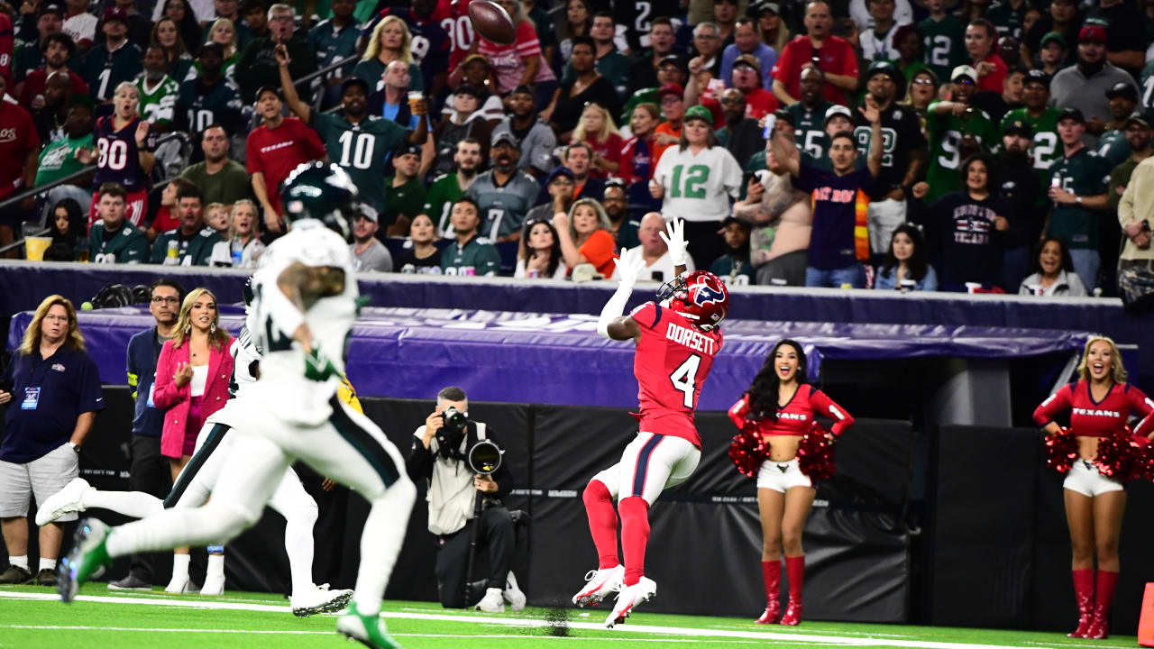 Houston Texans wide receiver Phillip Dorsett (4) runs a pass route during  an NFL football game against the Tennessee Titans on Sunday, October 30,  2022, in Houston. (AP Photo/Matt Patterson Stock Photo - Alamy