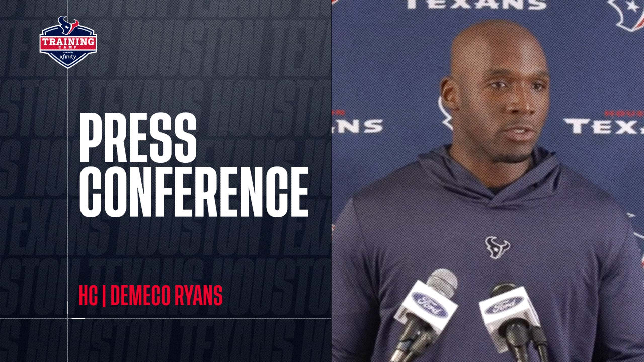 Houston Texans New Head Coach DeMeco Ryans meets with the media