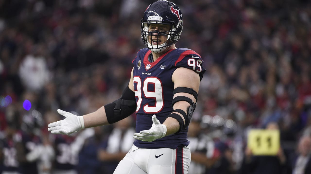 J.J. Watt sports tiny jersey after swapping shirts Manchester