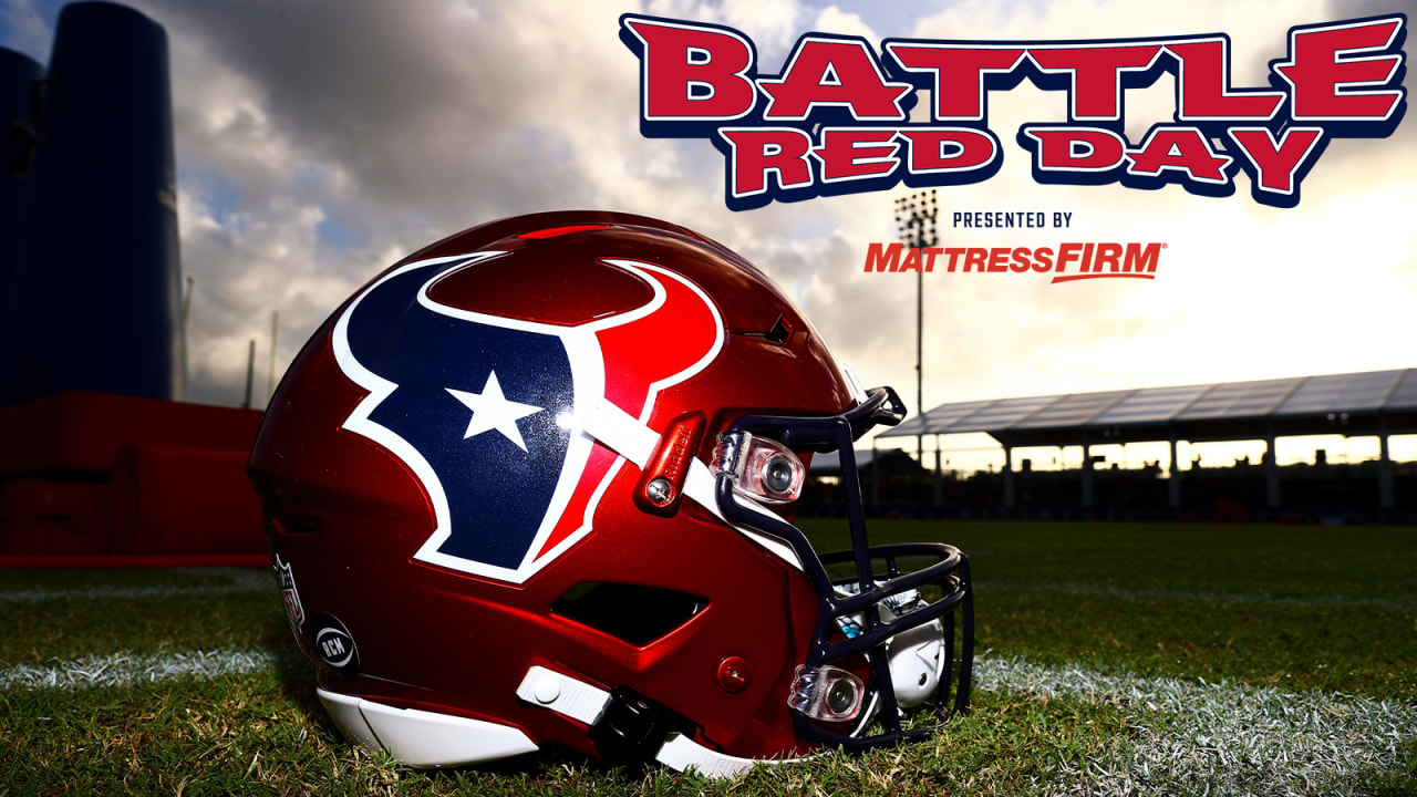 Texans to Wear New Helmets for Battle Red Day - Battle Red Blog