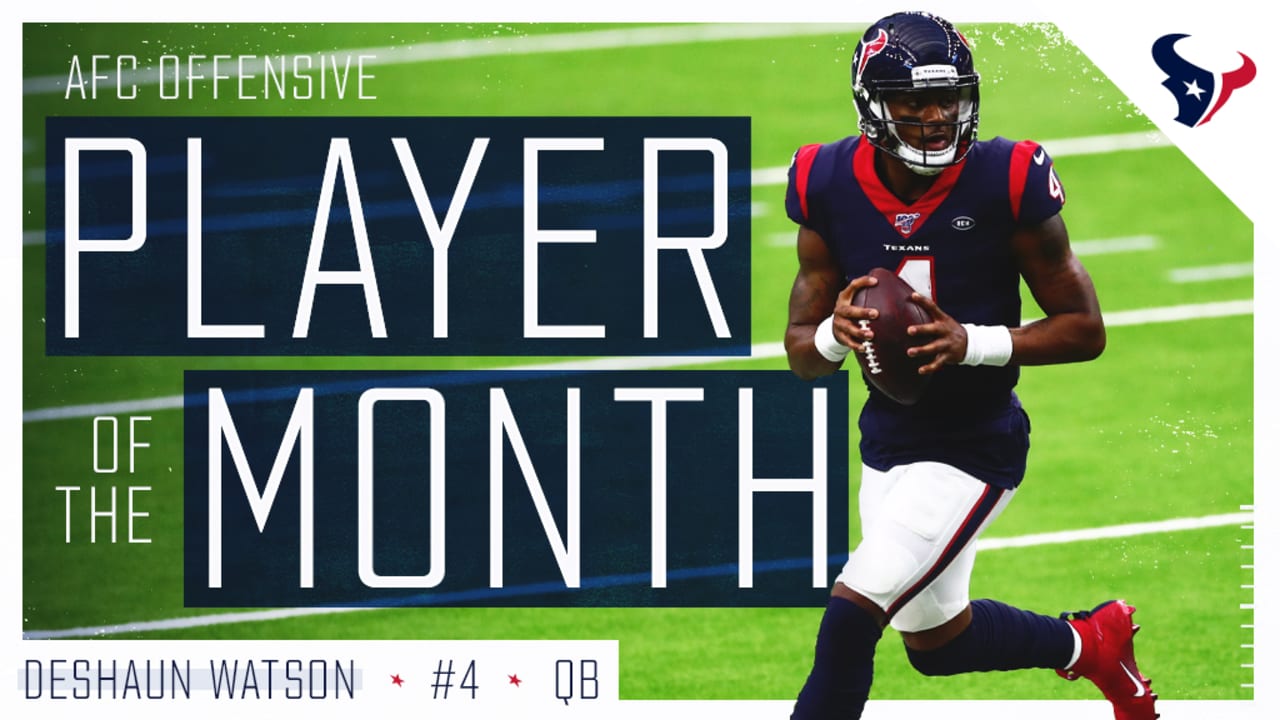 Qb Deshaun Watson Named Afc Offensive Player Of The Month