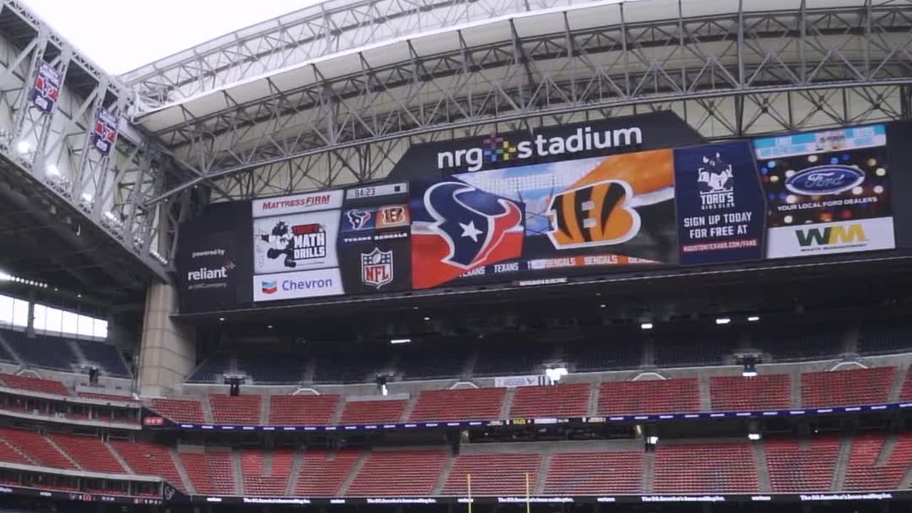 Warmed up for Texans vs. Bengals