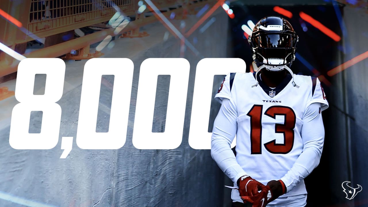 WR Brandin Cooks eclipsed the 8,000 yard mark for his career, but