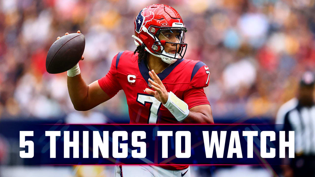 Drew Dougherty shares the top five things to watch as the Texans