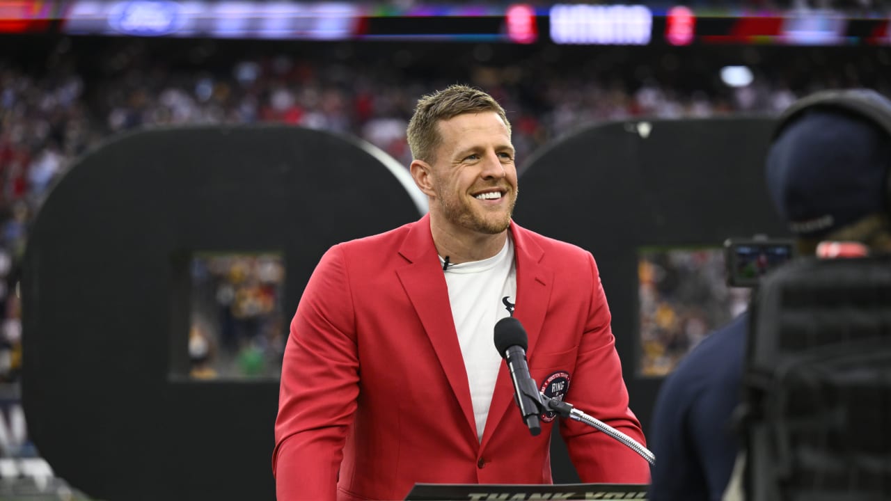 Former Texans star JJ Watt inducted into team's Ring of Honor