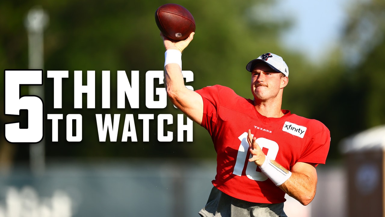 Here are five things to watch when the Texans face the Saints in the preseason opener on Saturday evening. - Vimarsana News