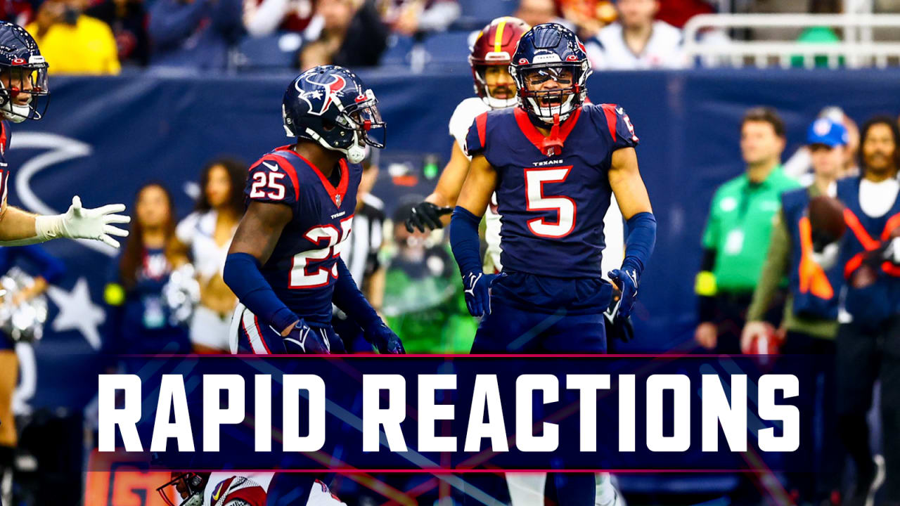 Rapid Reactions: Texans fall 23-10 to Washington after rough start