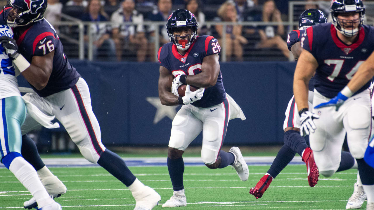 Houston Texans running back Lamar Miller during an NFL football