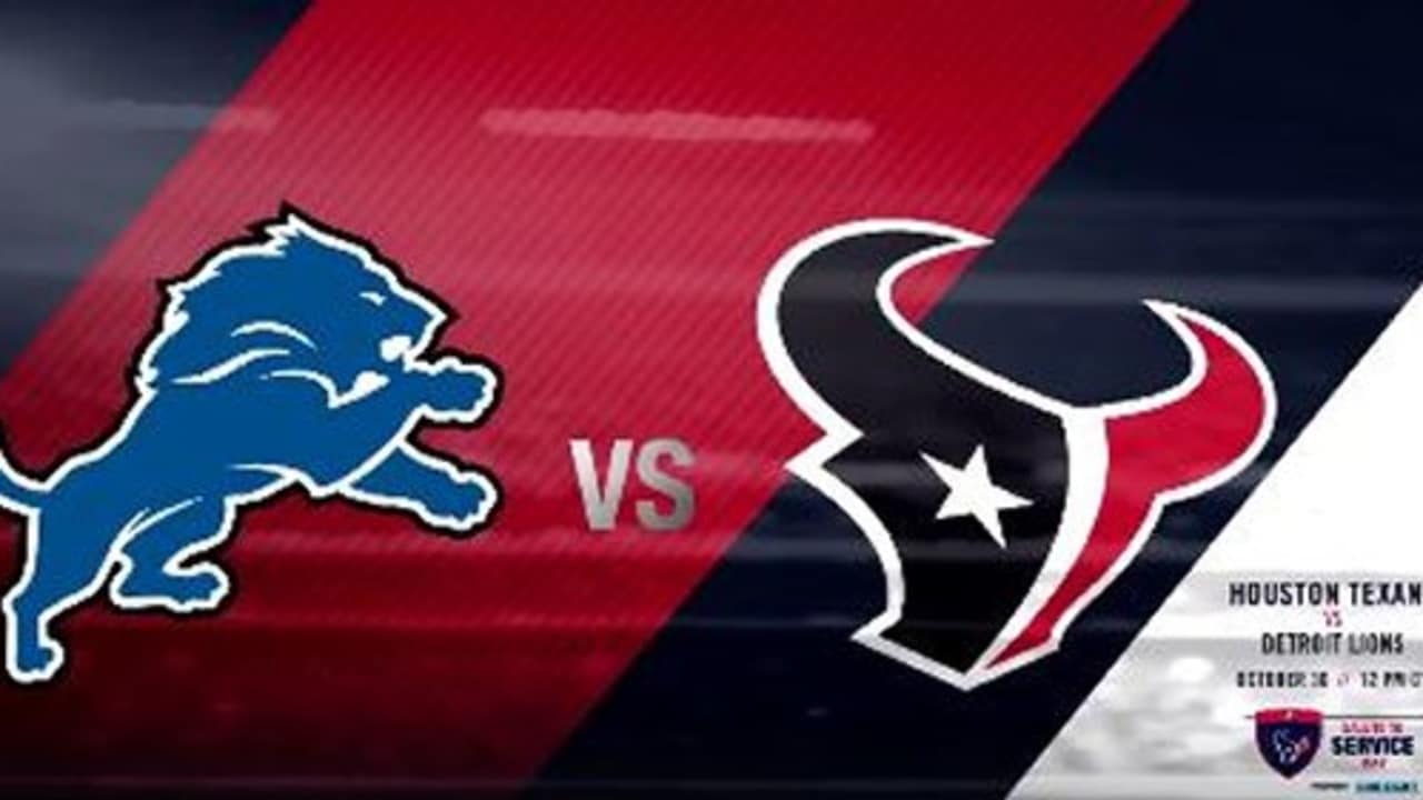 lions vs texans