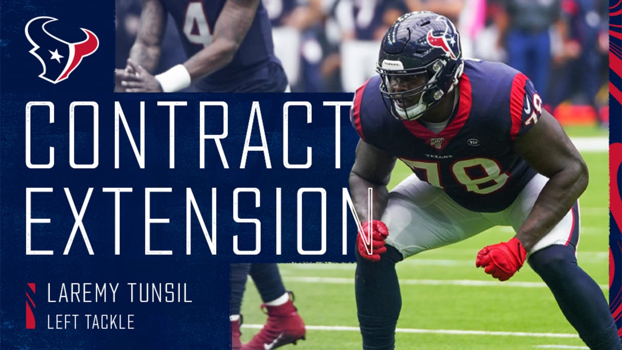 Tunsil looks to lead Texans after signing 3-year extension