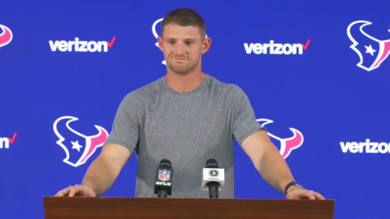 QB Jeff Driskel  Press Conference recapping Texans vs. Cowboys (12-11-2022)