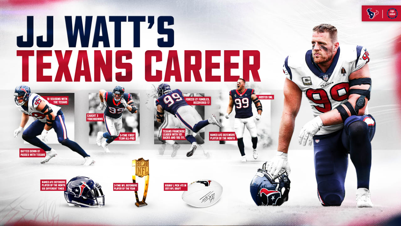 99 Days until J.J. Watt is in the Texans Ring of Honor