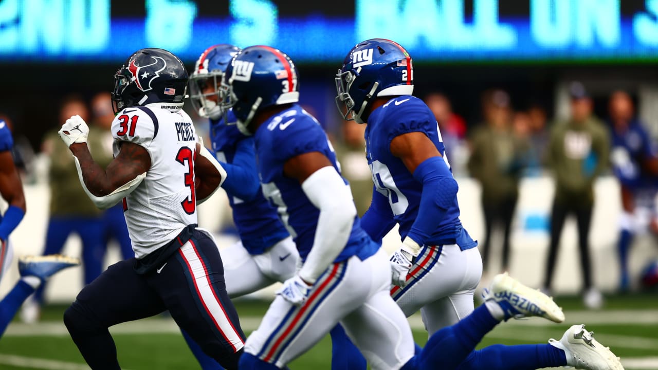 Texans standout rookie Dameon Pierce loses rare fumble ('I'm going to fix  that'), team struggles in red zone, lose to NYG