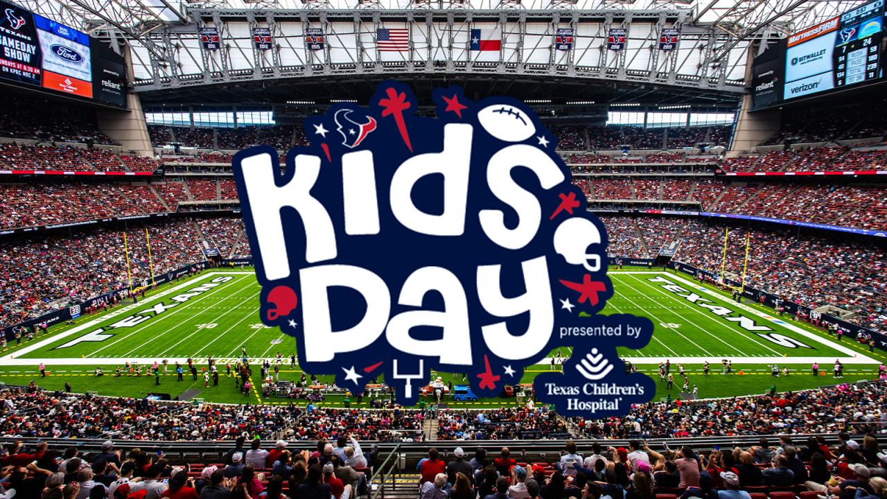 The Houston Texans host the Titans on Sunday and will spend the day  celebrating of our next generation of Texans Fans.