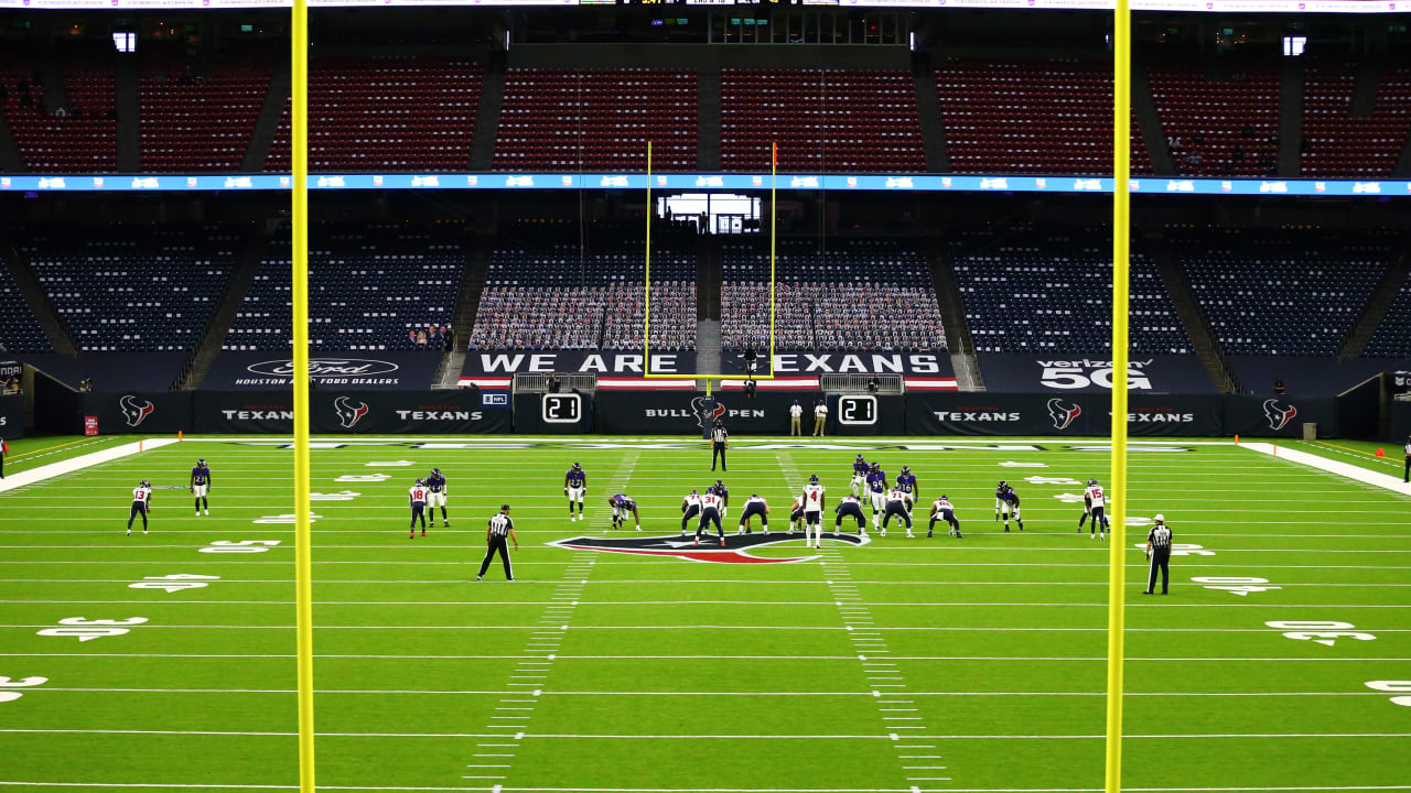 No Houston Texans fans at first 2020 home game in NRG Stadium