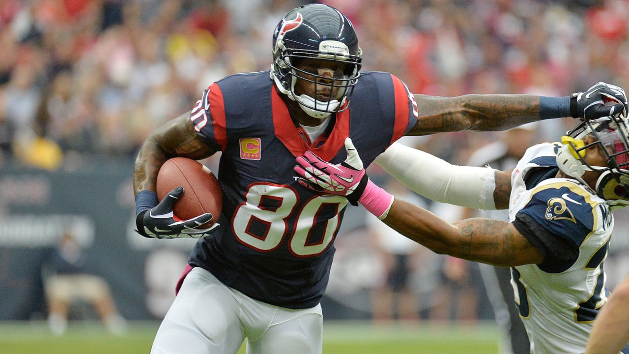 Andre Johnson is a finalist for the Pro Football Hall of Fame. He's 11th  all-time in receiving yards, and we examined how he compares in some key  categories with the 10 men