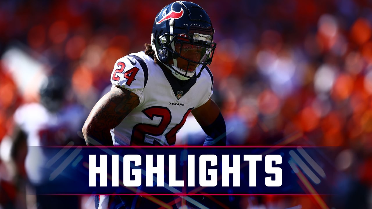 Houston Texans cornerback Derek Stingley Jr. (24) against the Denver  Broncos of an NFL football game Sunday, Sep 18, 2022, in Denver. (AP  Photo/Bart Young Stock Photo - Alamy