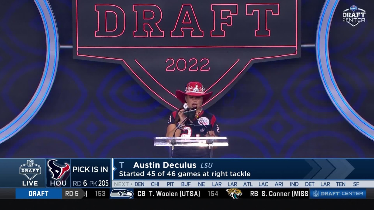 Texans draft: Houston picks LSU OT Austin Deculus in Round 6