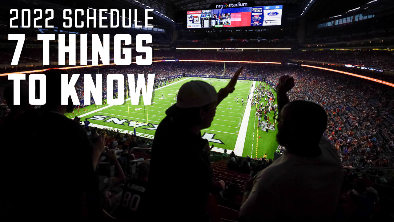 Texans' 2022 schedule includes rare regular season trip to play