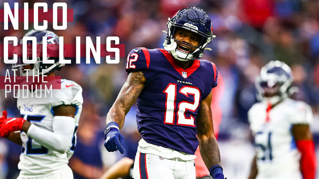 WR Nico Collins  Texans vs. Titans (1-9-2022)