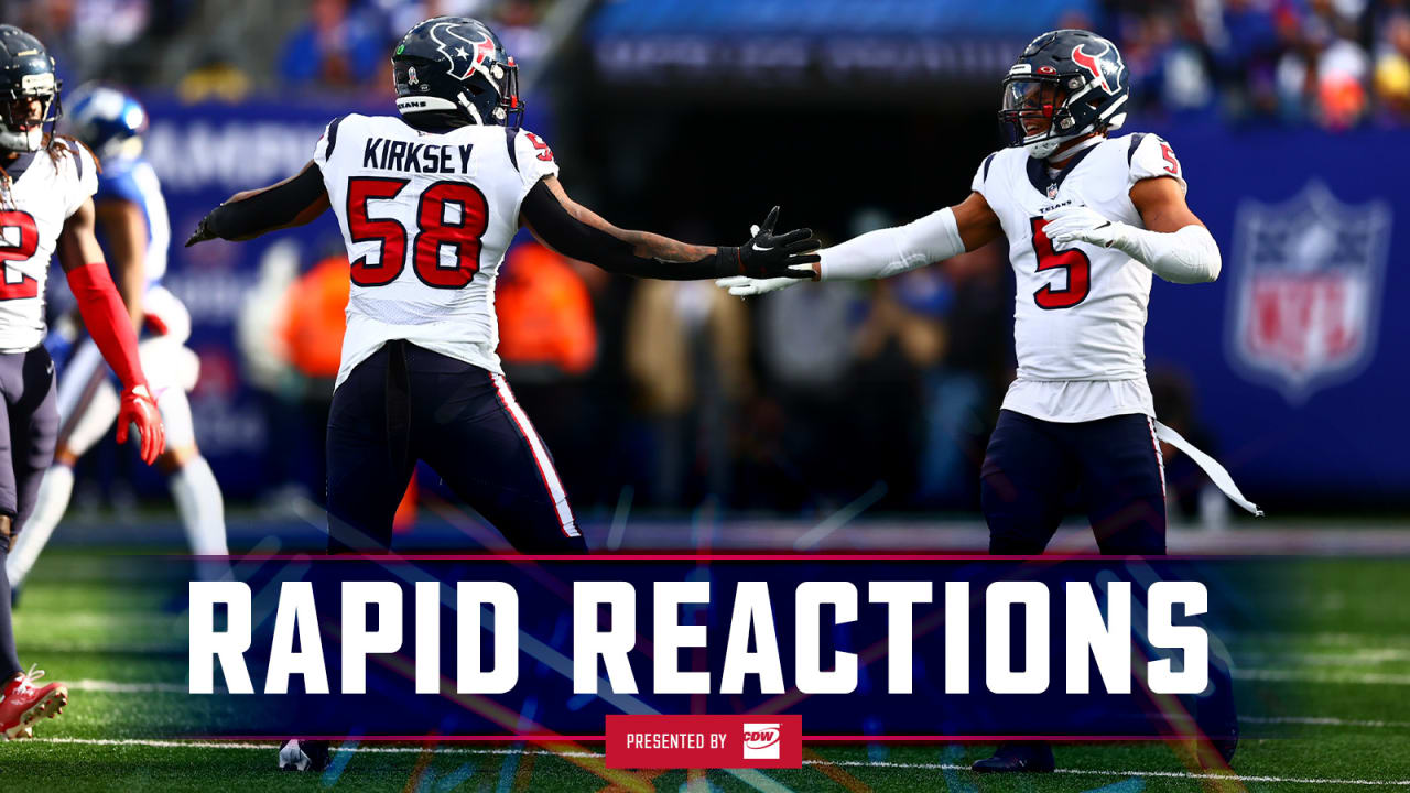 Houston Texans: 3 Takeaways from loss to Giants